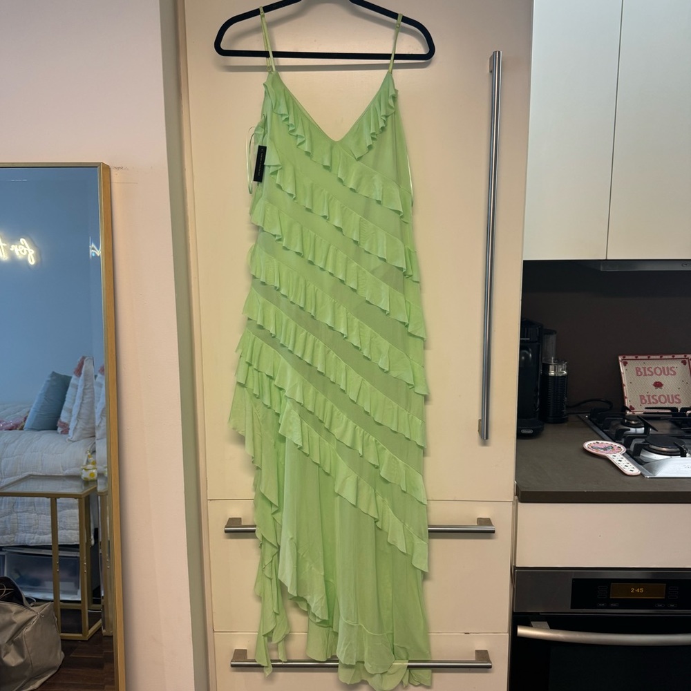 AFRM Vienna Asymmetrical Ruffle Dress - Picture 2 of 3